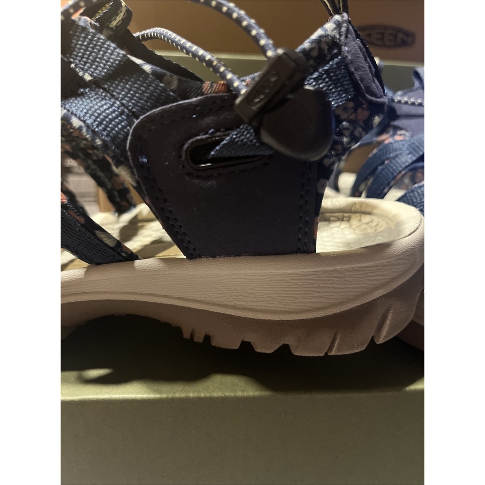 Woman's Sandals KEEN Whisper Size 8.5 NEW IN BOX. Navy/ Birch - Picture 11 of 14